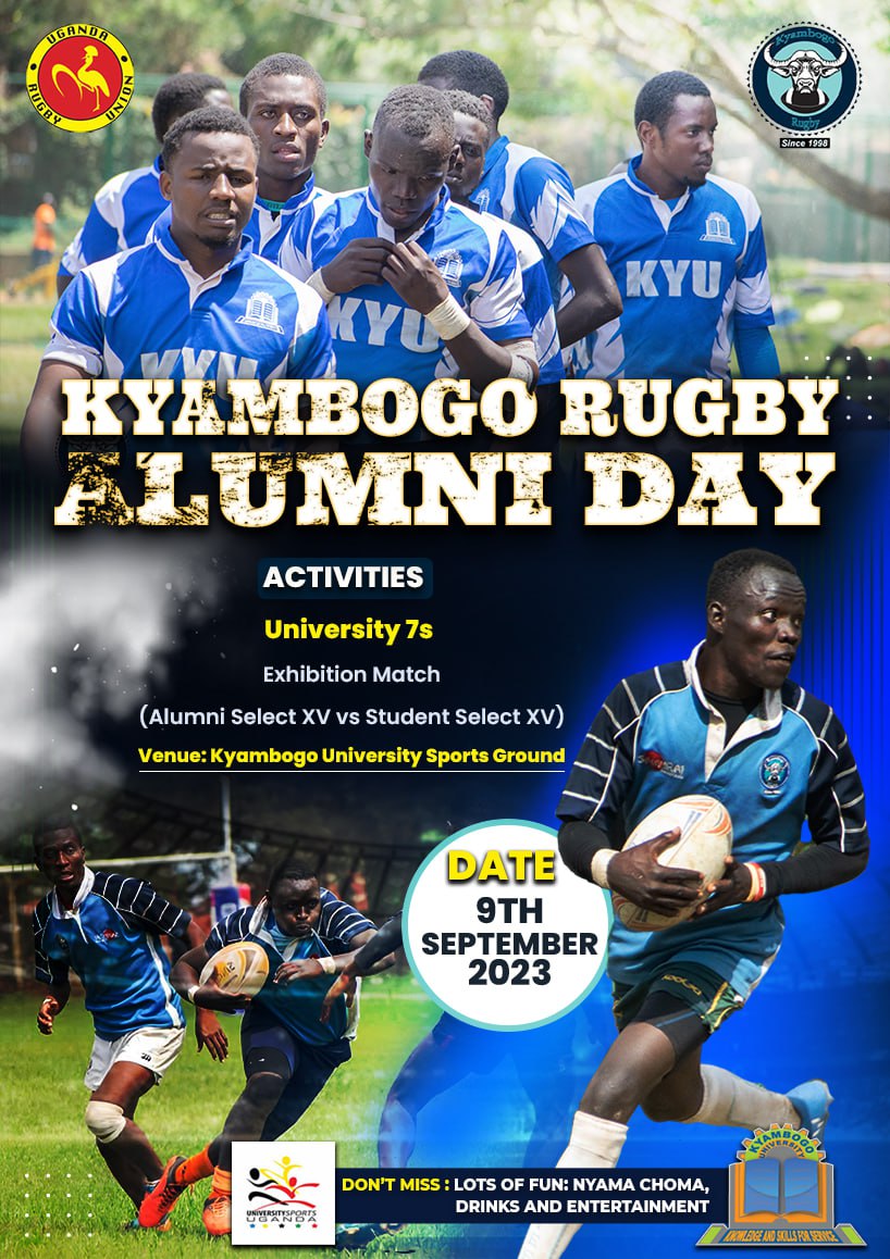 Rugby heads to Kyambogo for University 7s, Alumni day.
