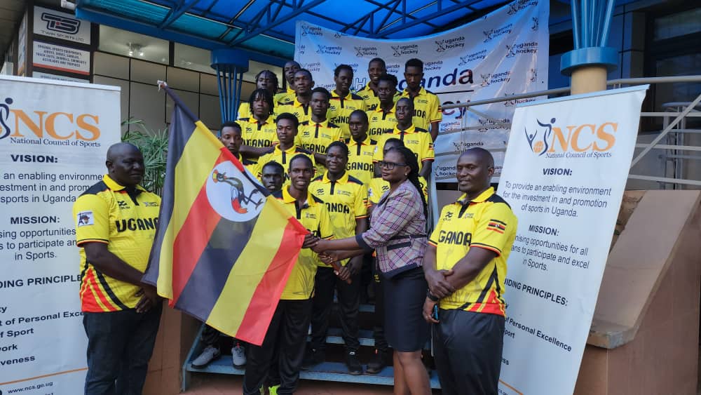 Uganda Hockey team flagged off for Olympic Qualifiers.