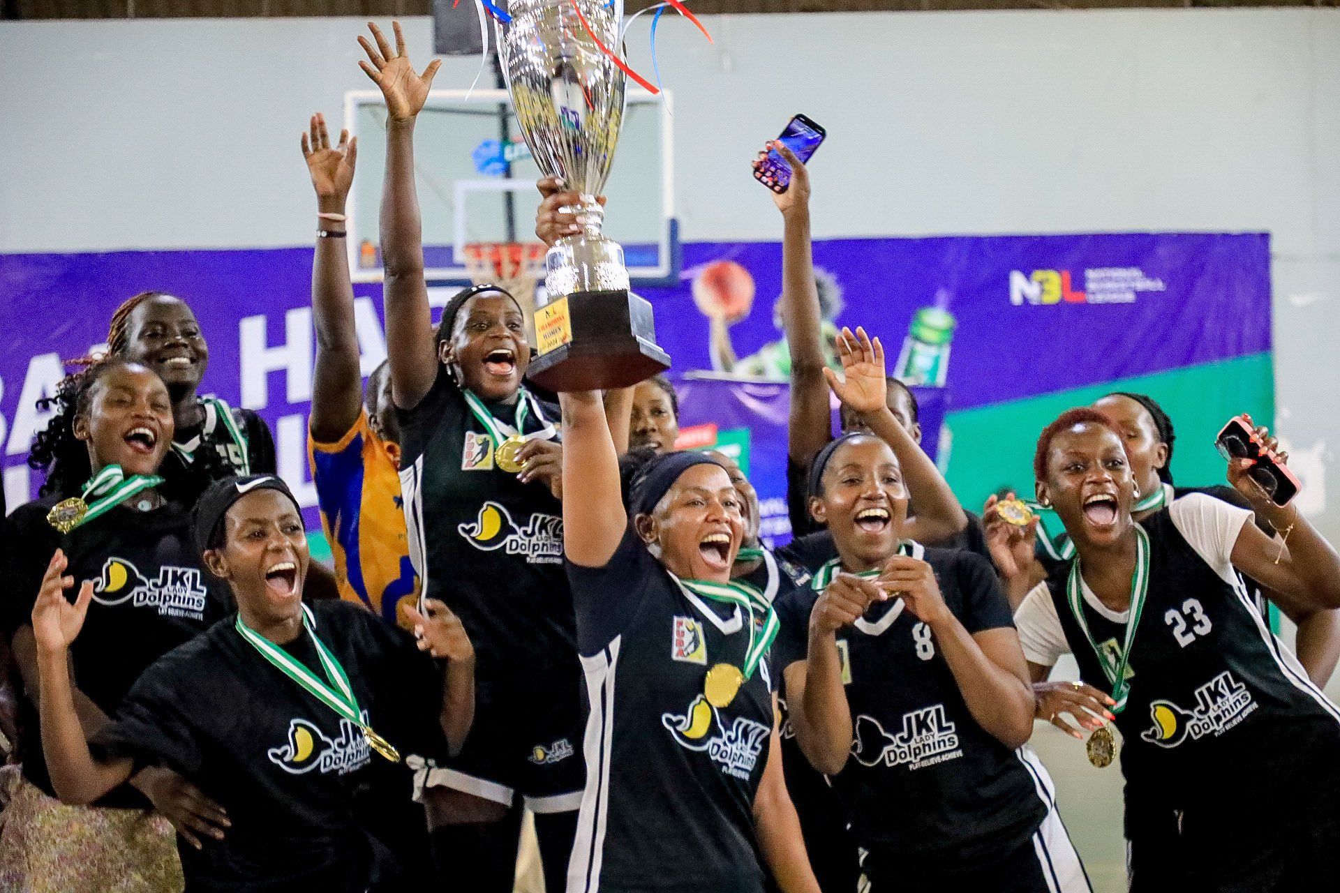 JKL Lady Dolphins with back-to-back Championships